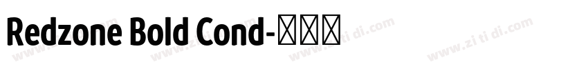 Redzone Bold Cond字体转换